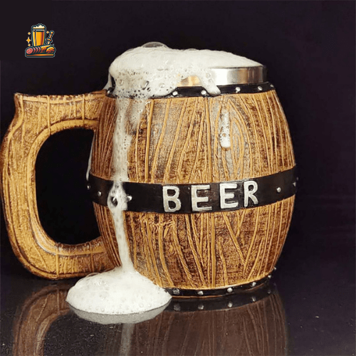 Chope à Bière en Bois