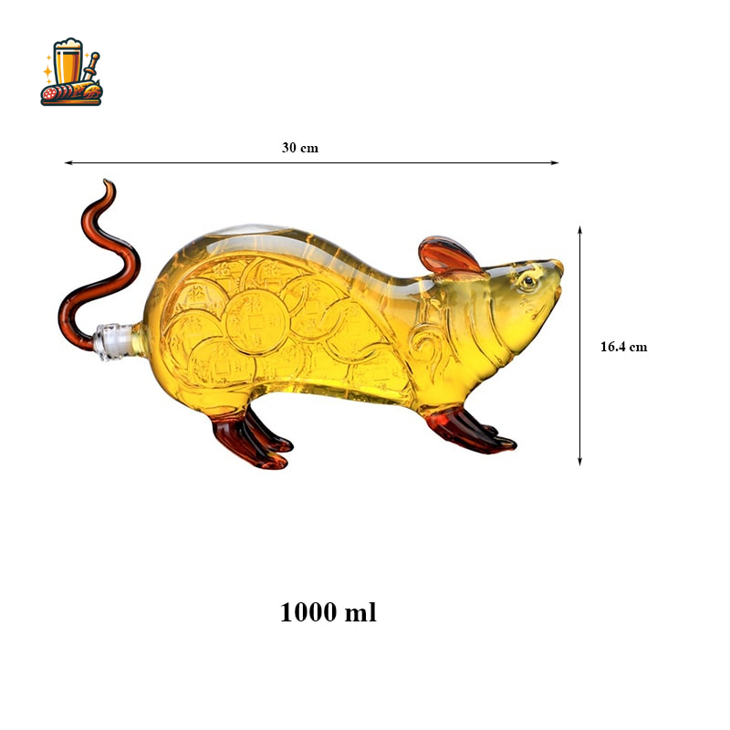 Mouse Whiskey Carafe