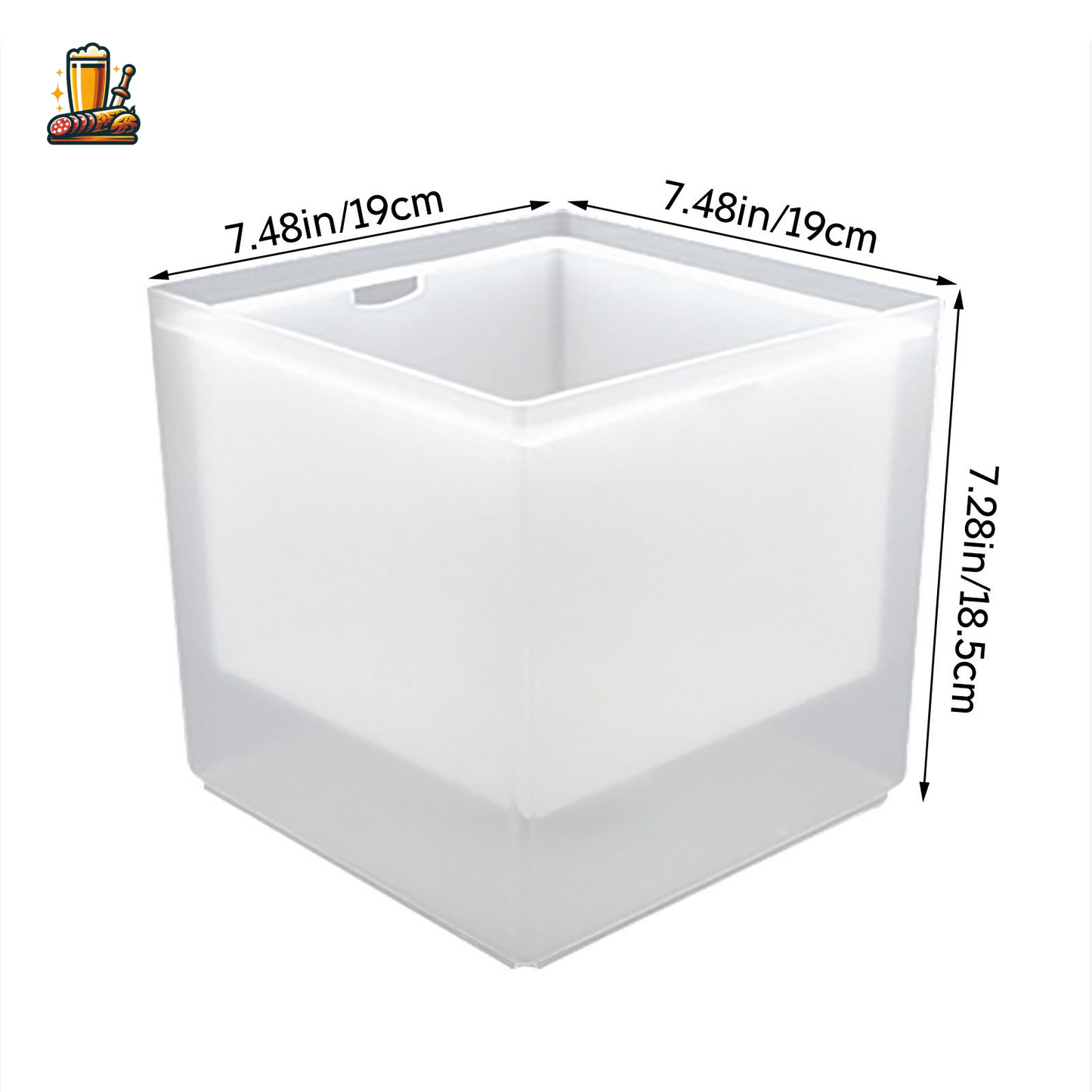 Cubo de champán luminoso