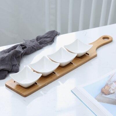 Plateau Apéritif Blanc [Porcelaine]