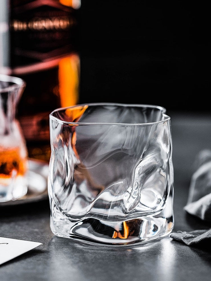 Vaso de whisky martillado [Cristal]