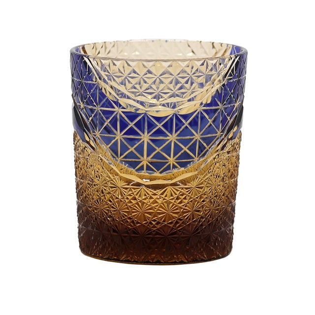 Vaso de whisky japonés cincelado