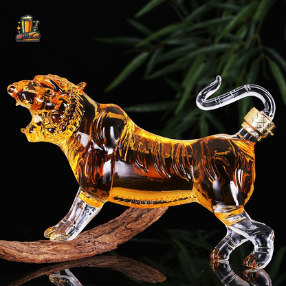 Tiger Whiskey Carafe